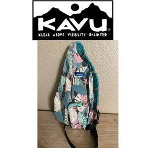 Kavu Tropical Leaf Rope Bag